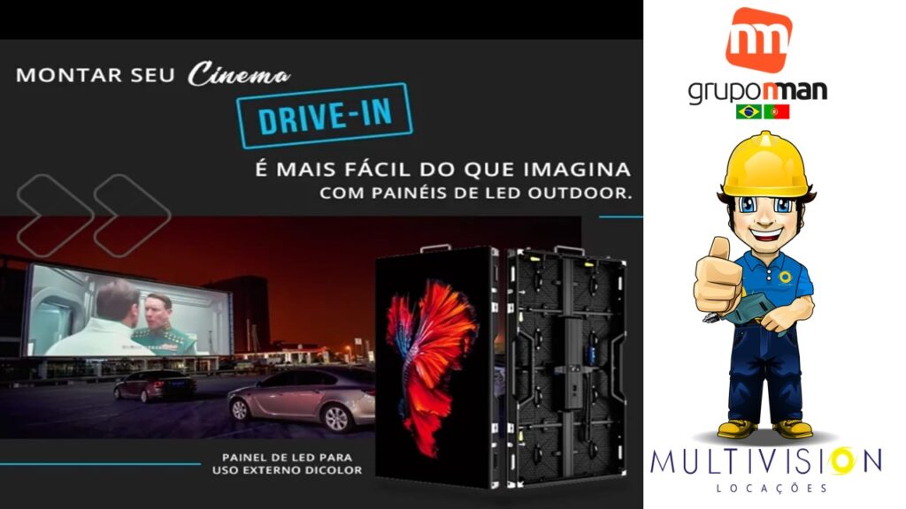 Cinema drive-in com Som e Iluminação Sistema FM cenografia Estrutura de box truss Solução Completa EM Jundiaí SP